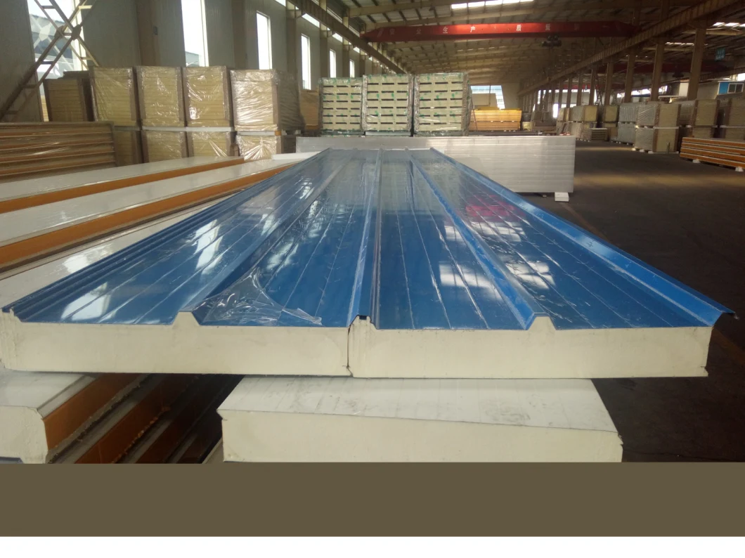 Wall and Roof Foam Insulation Fireproof PU/PIR/PUR Sandwich Panel