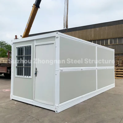 Zhongnan Günstiges einfaches 20FT vorgefertigtes Faltcontainerhaus zum Verkauf